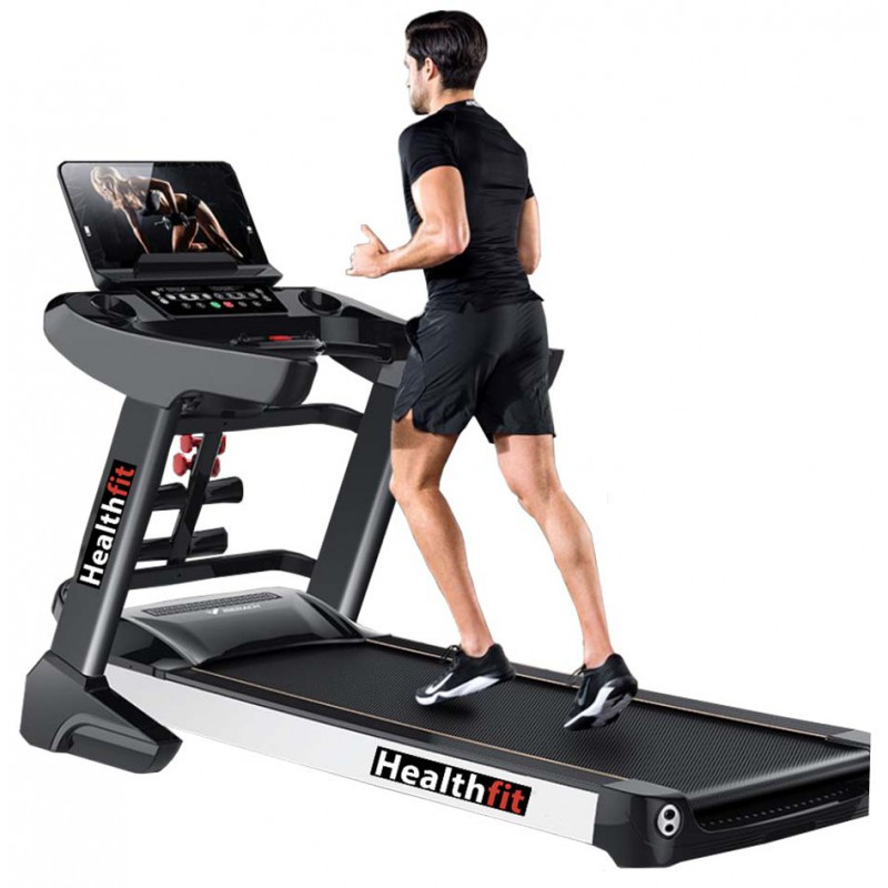 Foldable Motorized Treadmill Health Fit 586DS Android Intelligent 4.0HP