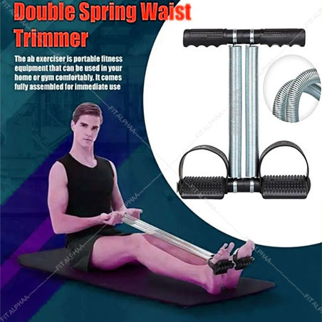 Tummy Trimmer Original Stainless Steel Exerciser Double Spring