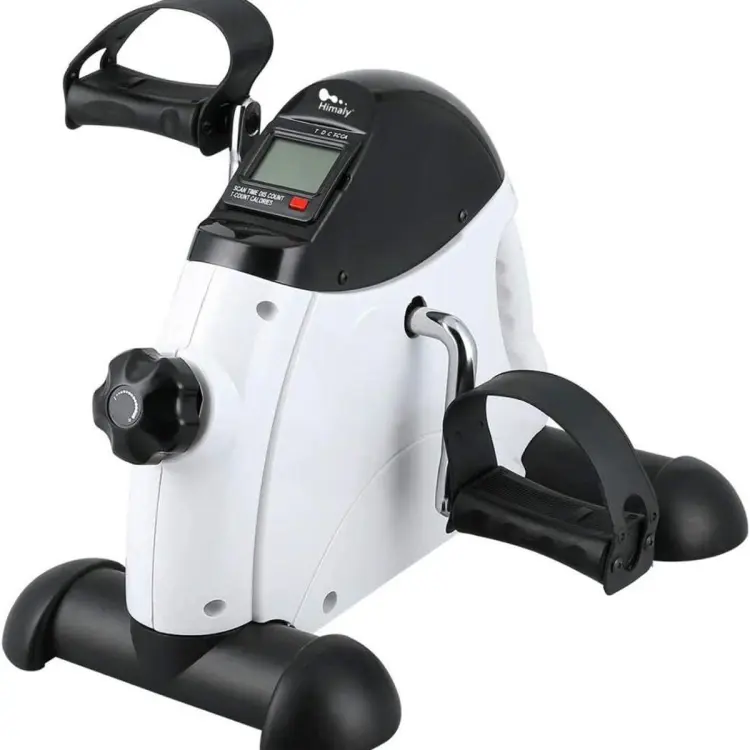 Mini Exercise Bike Portable Pedal Exerciser Gym Fitness Leg Arm Training Adjustable Resistance with LCD Display for Women and Men