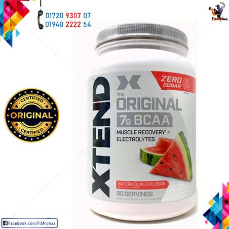 XTEND BCAA FRUIT PUNCH 90 SERVINGS NEW FORMULA Water Melon Zero Sugar