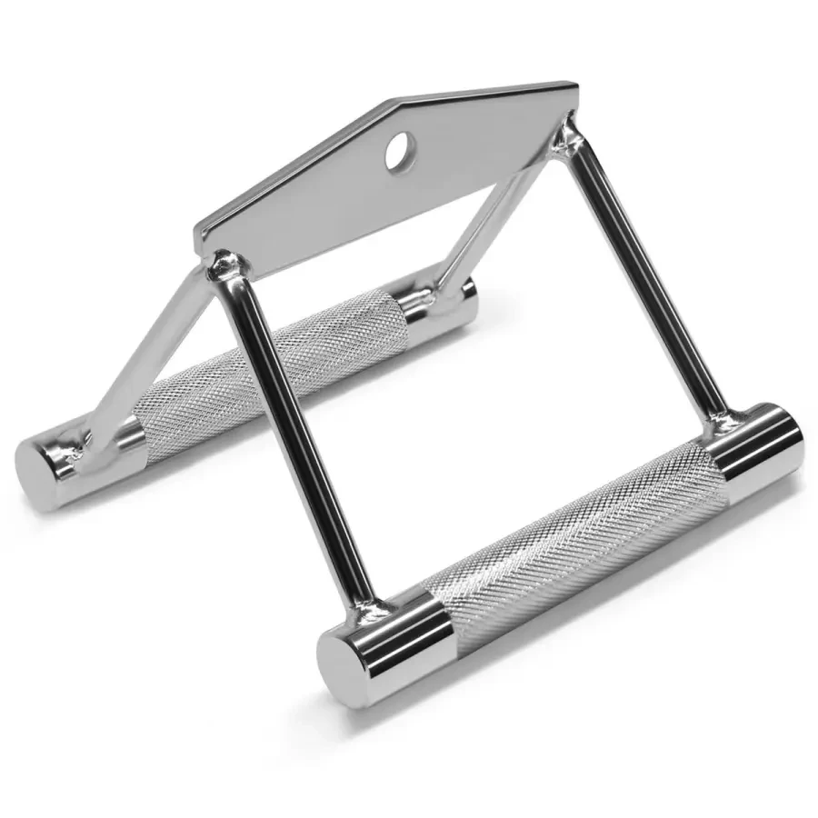 Gym Cable Attachment V Handle Double Row Close Grip Lat Bar