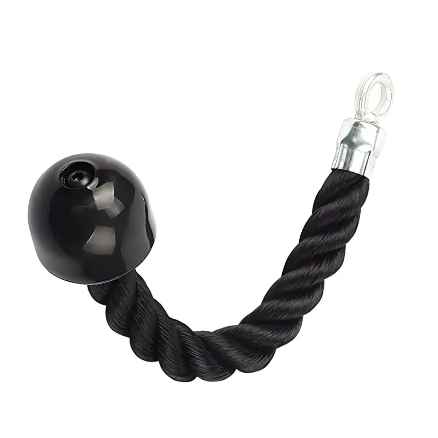 Heavy Duty Tricep Pull Down Single Rope, Fitness Attachment Cable Machine Pulldown Rope for Home Gym