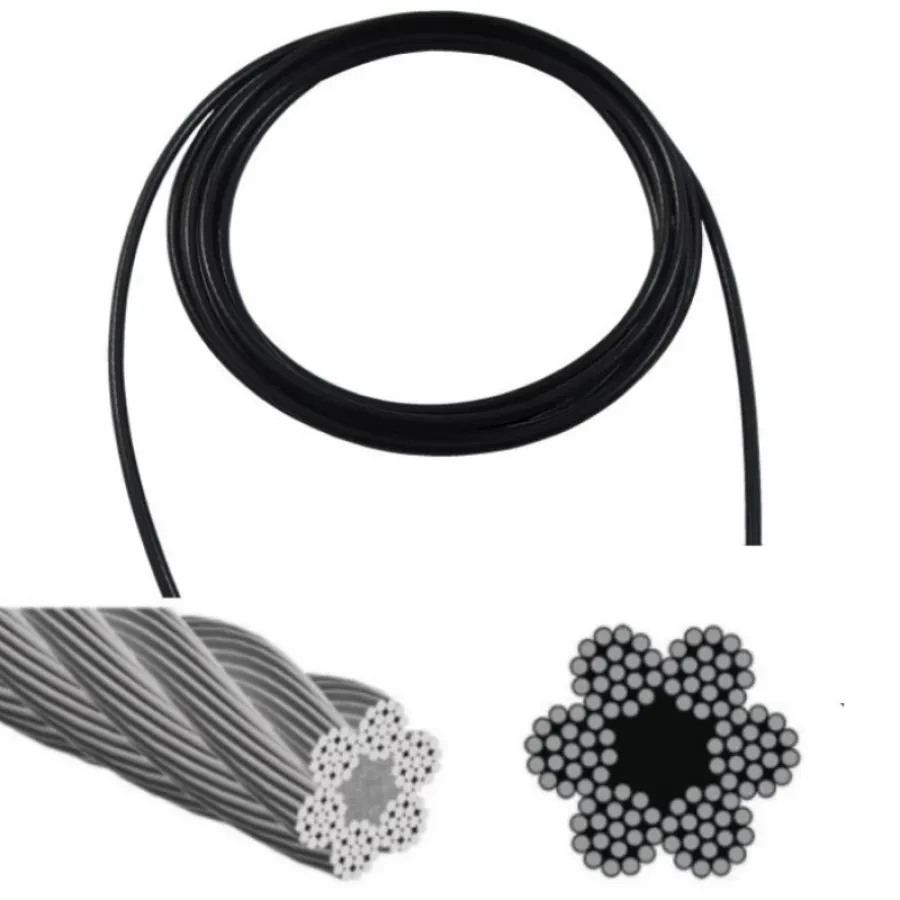 Gym Adjustable Cable Wire Rope Heavy Duty Steel Replacement Parts for Home Gym Fitness Cable