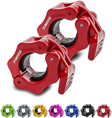 1 Pair Barbell Clamps Olympic Weight Bar Plate Locks Collar Clips for Weightlifting