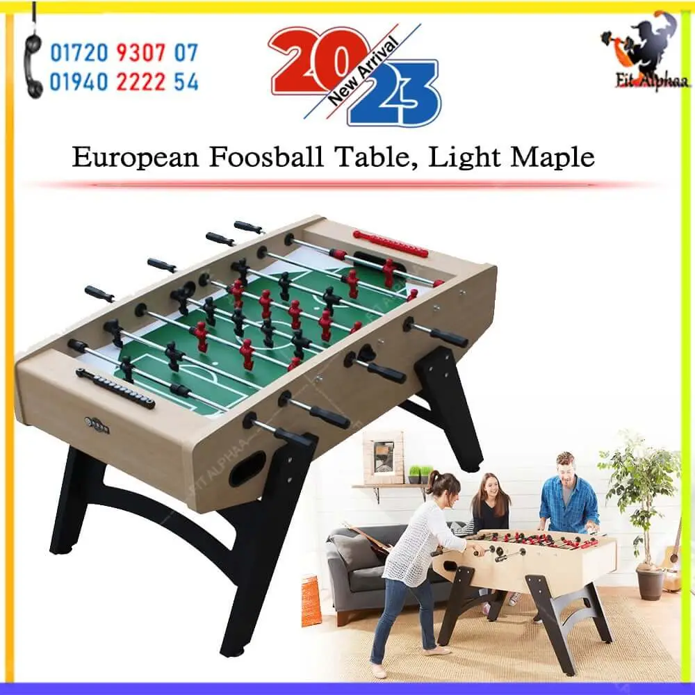 Wood Grain Milan European Foosball Table 2023v Pro Series